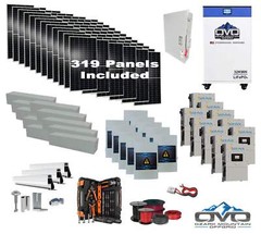 175KW Complete Offgrid Solar Kit + 10x 18K Sol-Ark Inverter + 32kWh OMO 48V Free