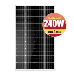240 Watt Solar Panels 12 Volt Mono PV Module Power Charger Home RV Marine Farm