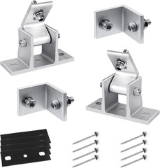 2 Sets (4Pcs) Solar Panel Mounting Brackets – Adjustable Solar Panel Tilt Mount