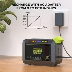 Portable Power Station 88Wh Camping Lithium Battery Solar Generator Fast