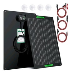 50W Waterproof 12V Solar Battery Charger with MPPT for Cars, Boats, RVs