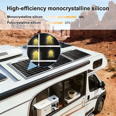 50W Flexible Solar Panel USB Output Phone Power Bank Outdoor RV Emergency Use