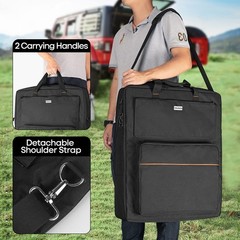 Solar Panel Storage Bag for 100W Panels, Padded Travel Case, Double-Layer Carrie
