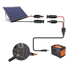 Solar Panel Connectors to DC 5.5×2.1mm Extension Power Cable 14AWG Solar Panel C