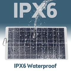 8 Watt Solar Panel – IPX6 Waterproof 5 Volt Monocrystalline Solar Panel 19% F5C7