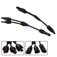 Solar Panel Y Branch Cable Connection Waterproof Adapter Connector Extension