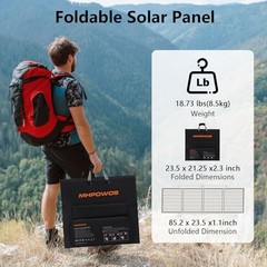 Foldable Solar Panel Charger IP67 for Power Station RV Camping