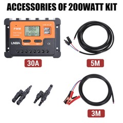 400 Watts Solar Panel Kit 12Volt Battery Charger w/ Controller Caravan Boat RV