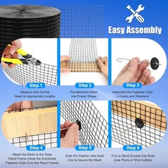 Durable 6in x 100ft PVC-Coated Bird Guard – Weather-Resistant for Solar Panels