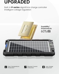 Durable 7.5W Solar Charging Kit for Automotive & Marine Battery Maintenance