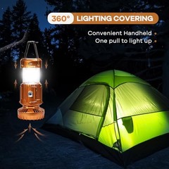 5-in-1 Solar Light and Fan (Gold) – Rechargeable Lantern with Classic – Gold
