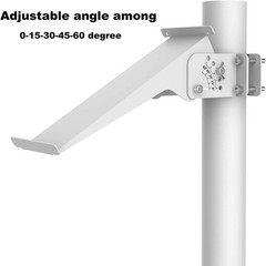Adjustable Solar Panel Mount for 1.5-3 Inch Poles, Stainless Steel Construction