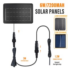 Solar Panel Controller 24V Waterproof 8 Modes for LED String Lights Outdoor