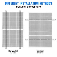 2Pair 46.5IN Solar Panel RV Tilt Mount Brackets Rooftop Surface Adjustable Frame