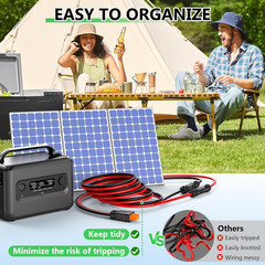 Solar to Xt60I Extension Cable 10AWG 30FT Xt60I Female to Male Connector for RV