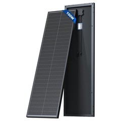 ACOPOWER 100W 12V Ultra Slim Solar Panel, 25.4% N-Type Monocrystalline Panel