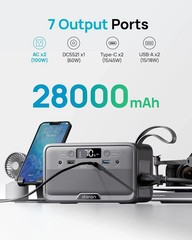 Portable Power Station 28,000mAh with Fast Charging – Ideal for Camping & Home