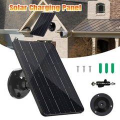 10W Solar Panel USB C Power for Outdoor CCTV Camera Security Cam Battery Charger