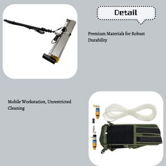 Solar Panel Cleaner 5M Carbon Fiber Pole Brushless Motor Mobile PV Cleaning 110V