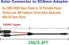 Solar Connectorsto DC7909, DC8020 Adapter Perfectly Solar Connector, Compatibili
