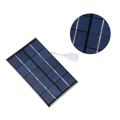 2W 5V Solar Panel Module DIY Polysilicon with 455mm Wire for Phone Toys Charger