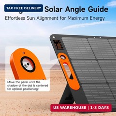 110W Portable Solar Panel for Jackery/EF/Bluetti/Anker/Goal Zero Power Station,