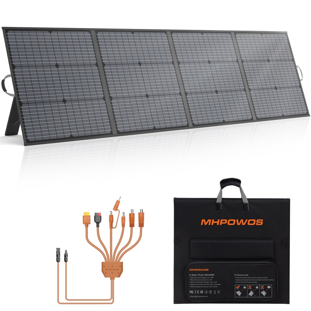 Solar Panel 220 W for EcoFlow DELTA 3 1500 1536Wh Portable Power Station Backup