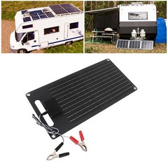 50W Solar Panel 12V 24V High Efficiency Monocrystalline Solar Panel Dual USB