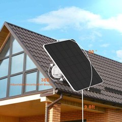 5W Solar Panel Charger for Ring Stick Up Cam, Wyze Battery Pro – 2 Pack, IP65 Wa