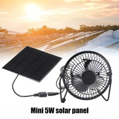 4 Inch Portable Solar Powered Fan Greenhouse Suitable Energy Efficient