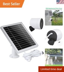 High-Efficiency Solar Panel for SimpliSafe Outdoor Camera – 360° Mount Included