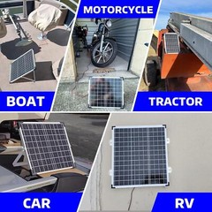 Mantenedor del cargador de bateria solar 20 W Y 12 V Impermeable Para Coche