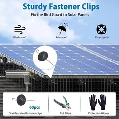 Solar Panel Bird Guard 6in x 100ft 19 Gauge PVC Coated Mesh