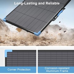 220W Bifacial Portable Solar Panel 20V Foldable Charger E-POWO IP68