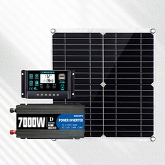 7000W Solar Kit 12V 110V Inverter Battery ChargerLighting/Camping W/300W Panels