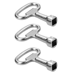 8mm Square Wrench Set 3pcs D Handle T Shape for Heating Water Tap Valve