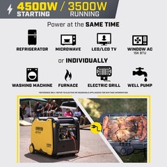 Champion Power Equipment 4500-Watt Wireless Remote Start Inverter Generator w…