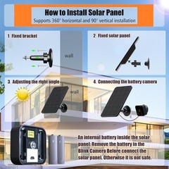 3 Pack Solar Panel for Blink Outdoor 4(4th Gen)/Blink XT/XT2 and Blink Outdoor