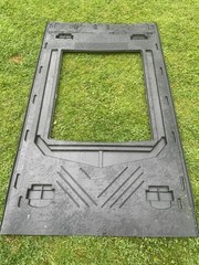 14 GSE module mounting plate for one portrait PV module