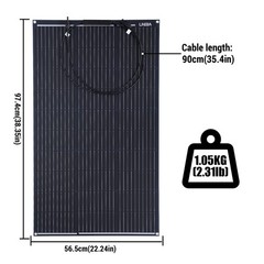 200W 400W 18V Mono Solar Panel Kit & Battery Charger Controller for RV Home Boat