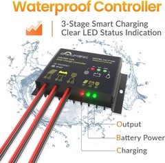 Solar Panel Kit 12V 30W Waterproof Battery Trickle Charger PWM