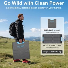 110W Portable Foldable Monocrystalline Solar Panel Charger RV Camping