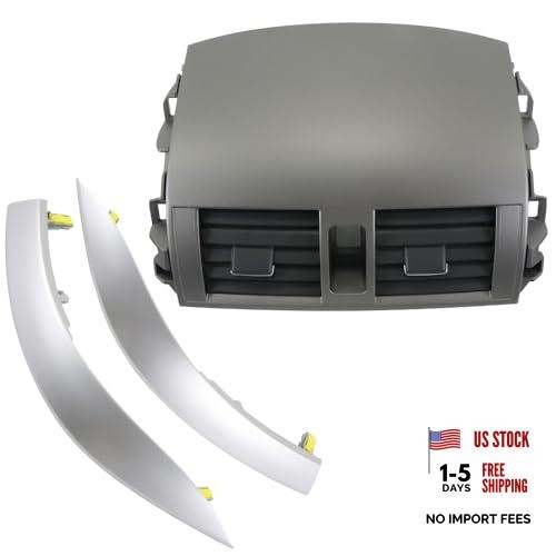 Center Dash A/C Outlet Vent Panel Kit Compatible with Corolla 2008-2013 | With