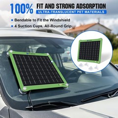 7.5W Solar Car Battery Charger Maintainer 12V Waterproof Portable Trickle Charge