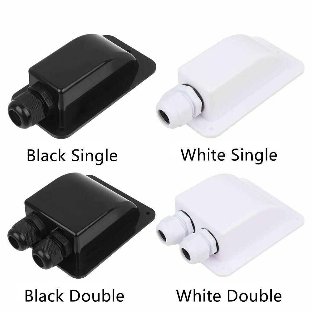 Single/Double Wire Cable Entry Gland Box Boat RV Caravan Roof Solar Panel C#