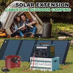 Heavy Duty 50ft Solar Panel Extension Cable – 10 Gauge, Tinned Copper, Low Loss