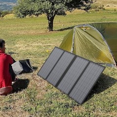 60W Foldable Solar Panel Charger 18V DC 11 Connectors