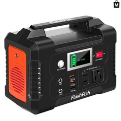 Flashfish Portable Power Station: 200W Backup Power for Emergencies & Travel