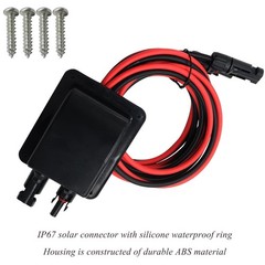 Weatherproof Solar Cable Entry Gland Entry Housing Solar Junction Box Fits fo…