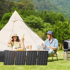 2400W 4-Panel Solar Kit – 100A Controller + Y-Cable/Suction Cups Home/OutdoorW4